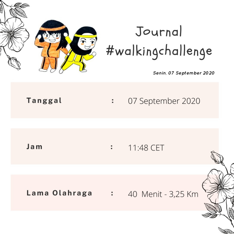 Tantangan Olahraga Jalan Kaki, serunya Tanos September Day 1 | Tanos Challenge | olahraga jalan kaki | RenovRainbow